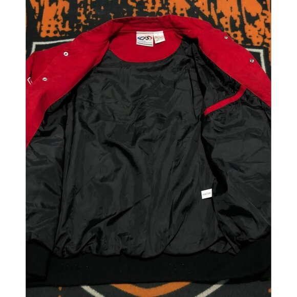 VTG Nascar Doge Racing Jacket Bomber Large MOTOSPORTS Flames - Picture 3 of 8